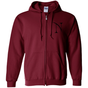 Branded (black) Zip Up Hooded Sweatshirt - Image 2