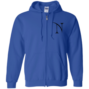 Branded (black) Zip Up Hooded Sweatshirt - Image 3